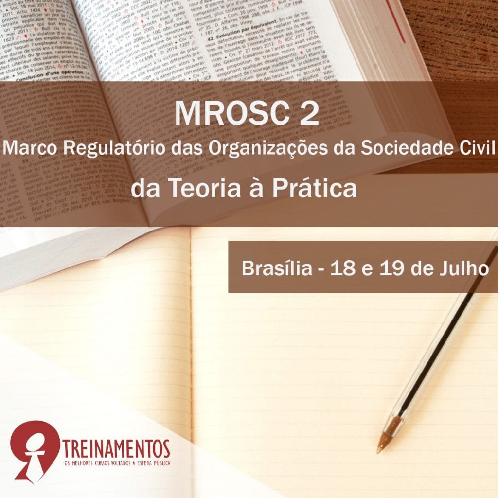 Curso do Marco Regulatório das Organizações da Sociedade Civil 2