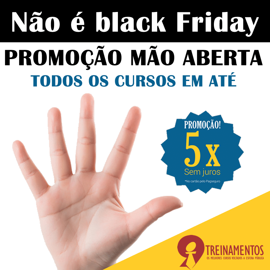 Promoção mão aberta