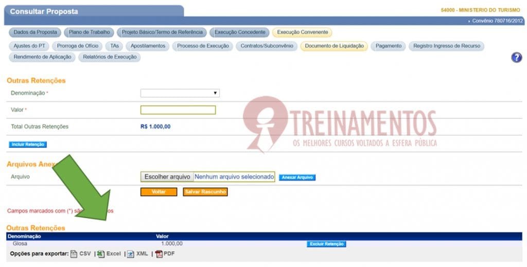 Novidades nos Documentos de Liquidação e Pagamentos no Siconv 7